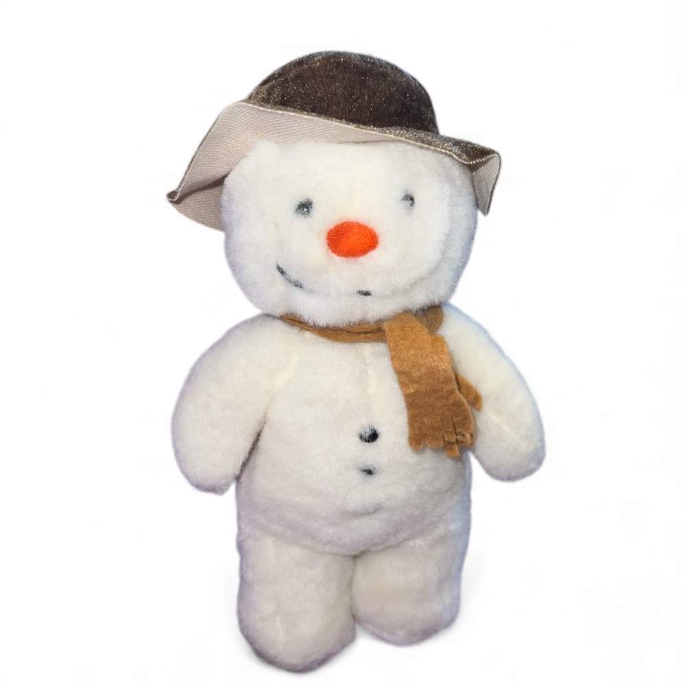 VINTAGE 1985 BRIGGS THE SNOWMAN ENGLAND GOLDEN BEAR  STUFFED ANIMAL PLUSH TOY